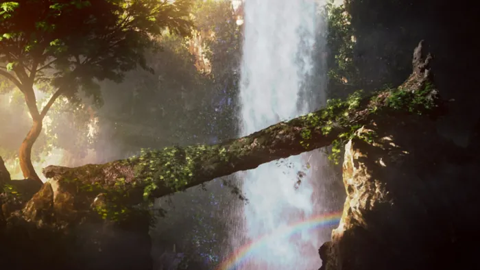 Waterfall — finished render