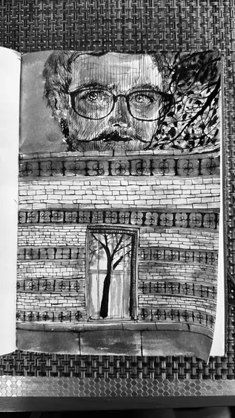An imagined environment is explored through architecture, texture, and the placement of light.